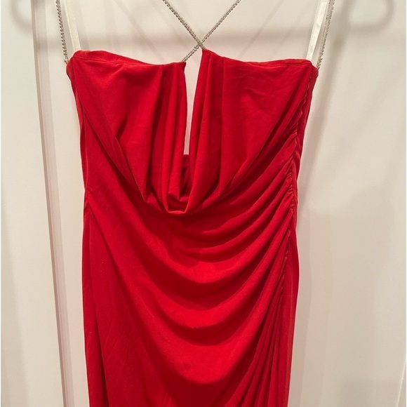 Katie May X Revolve Lolita Sequins Gown Maxi Dress in Cherry.Size S - Picture 9 of 15